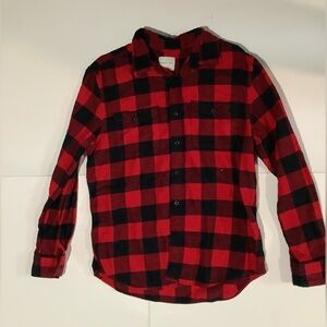 American Eagle Outfitters Red and Black Checkered Shirt